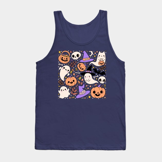 Cute halloween pattern Tank Top by Yarafantasyart